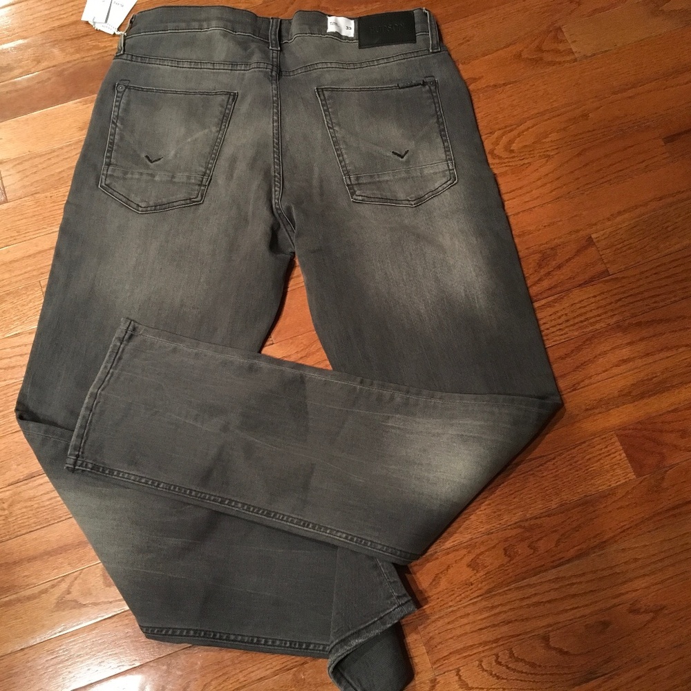 Men’s Hudson Jeans “Blake” slim straight gray wash size 33 NEW